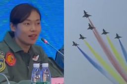 八一飞行表演队一号机是女飞行员