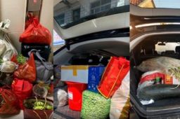 国庆返程网友争晒后备箱