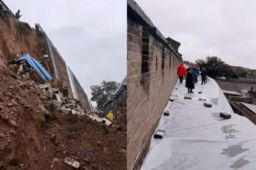 山西暴雨致多地景点关闭