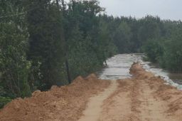 山西河津启用黄河滩地蓄滞洪水