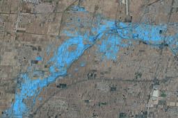 从60万米高空看山西水灾有多严重