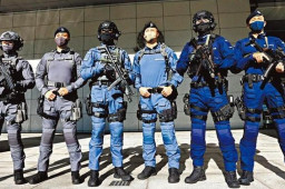 港警三支“反恐部队”新装亮相